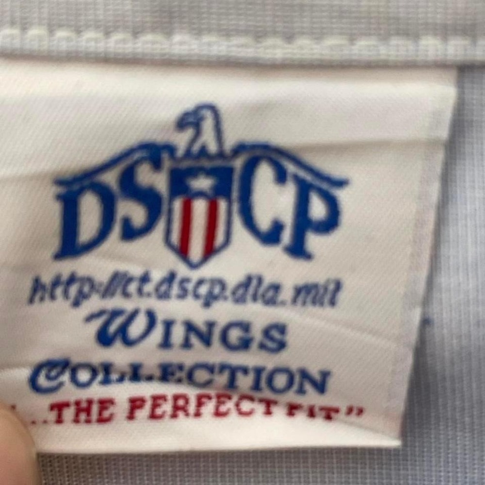 Military uniform L dress shirt. Civil air patrol. Blue 1550 short sleeve - Picture 4 of 4